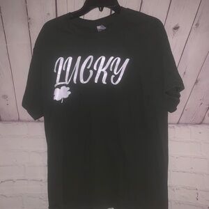 Forest Green Lucky Graphic Tee